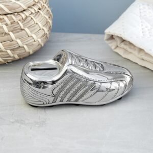 Personalised Silver Plated Football Boot Money Box - Thumbnail 2