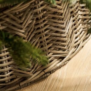 Rattan Zig Zag Christmas Tree Skirt - Thumbnail 2