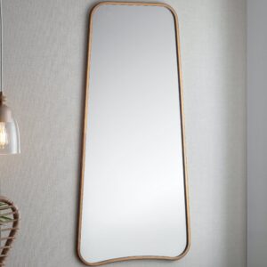 Tall Curved Bronze Wall Mirror - Thumbnail 2